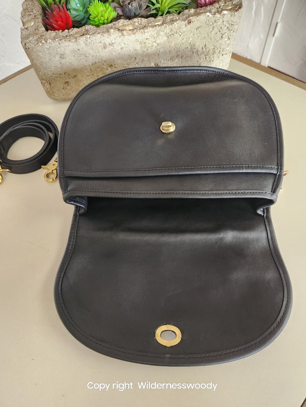 Coach Plaza Bag - The Bistro Bag, #9865 Black, 1980's To Early 1990's, Large - Picture 11 of 16